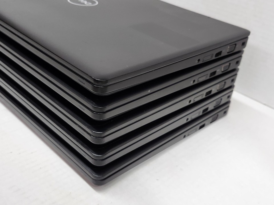 Lot of 5 Dell Latitude 5590 Laptops i58350u 8GB 256GB SSD cam