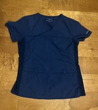 cherokeeflexibles scrub top small navy