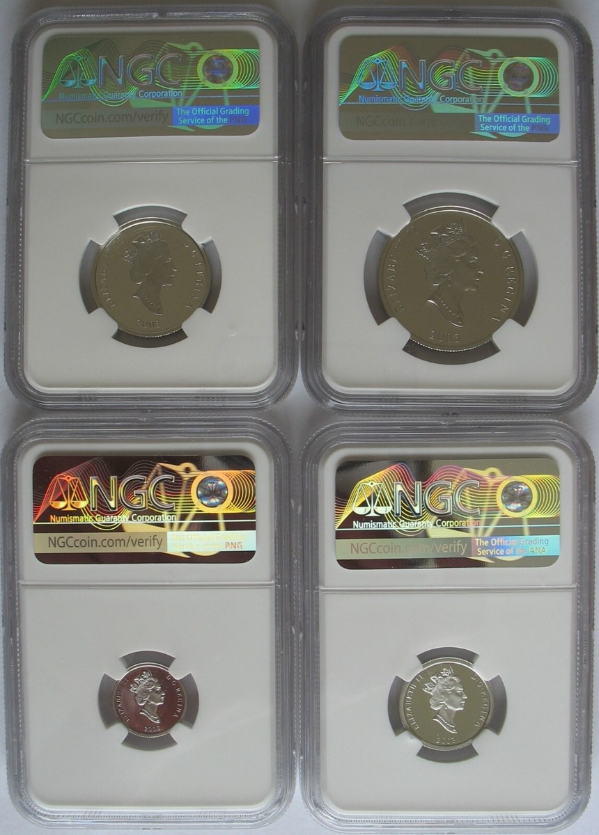 2003 Canada Platinum 4 Coin Set Atlantic Walrus NGC PF-70 Ult