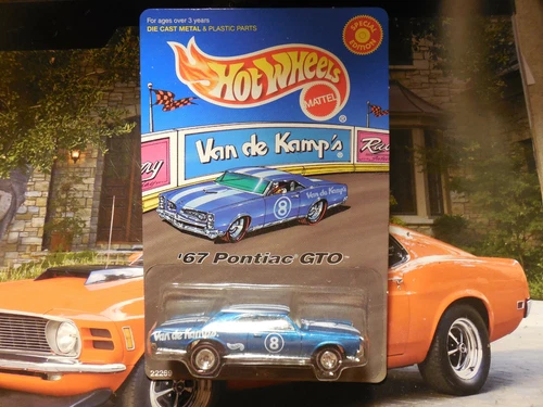 HOT WHEELS VINTAGE VAN DE KAMP'S 1967 67 PONTIAC GTO REAL RIDERS REDLINE FREE SH