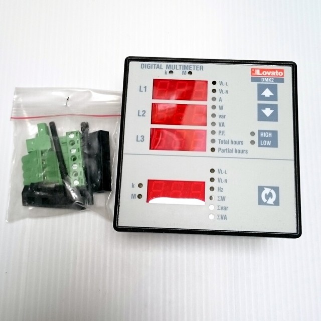Lovato DMK20 Flush Mounting Digital Multimeter Tester Panel Power Meter