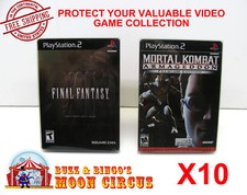 10X SONY PLAYSTATION PS2 DVD STEELBOOK CIB GAME CLEAR PROTECTIVE BOX PROTECTORS