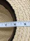 Unisex Beige Straw Woven Wide Brim Sun Hat Size 7 1/8 — photo 10