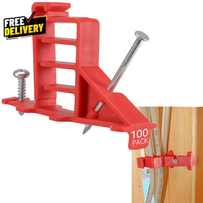 Multi Cable Staples for Romex Clips Plastic Electrical Wire Stackers Secures R..