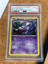 2015 POKEMON XY BLACK STAR PROMOS MEGA MEWTWO PRODUCTS #XY100 MEWTWO-HOLO PSA 7