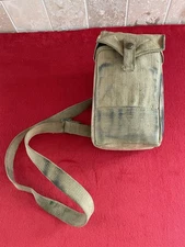 WWII British Ammo Pouch w/ SHOULDER STRAP 1944 WW2 Ammo P37 Orig