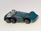 Vintage 1970 Hot Wheels Redline Six Shooter Aqua Blue Hong Kong