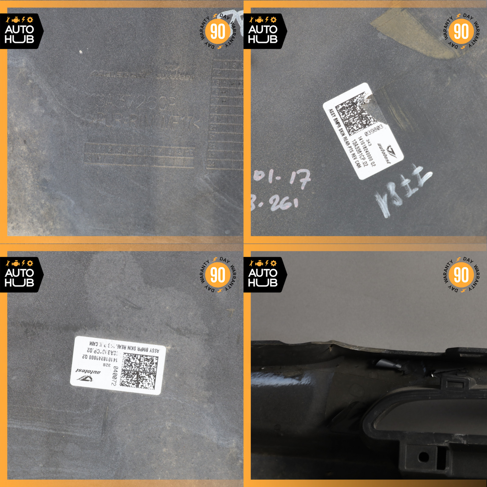 16-20 McLaren 570S 570GT Rear Bumper Cover Trim Panel Gray 13A3361CP OEM
