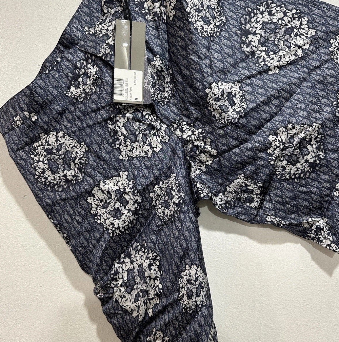 Dior x Denim Tears Oblique Silk Shorts Blue Multi Size 48 (us 30