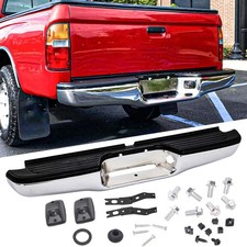 Chrome Rear Step Bumper Assembly Fits 1995-2004 Toyota Tacoma No Parking Sensor