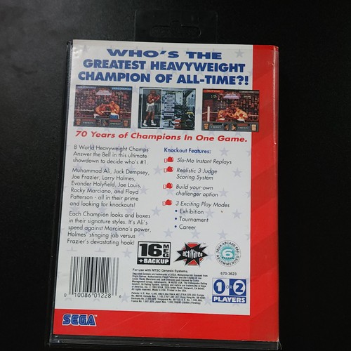 Sega Genesis Greatest Heavyweights 1993 Edition, Box und Spiel, ohne Handbuch - Bild 3 von 9