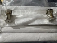 Amerock BP36655CPN Glacio Center Bar Cabinet Pull Clear  Polished Nickel, 5 pack