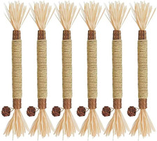 6 Pack Silvervine Sticks for Cats Catnip Chew Toys Matatabi Dental Teething