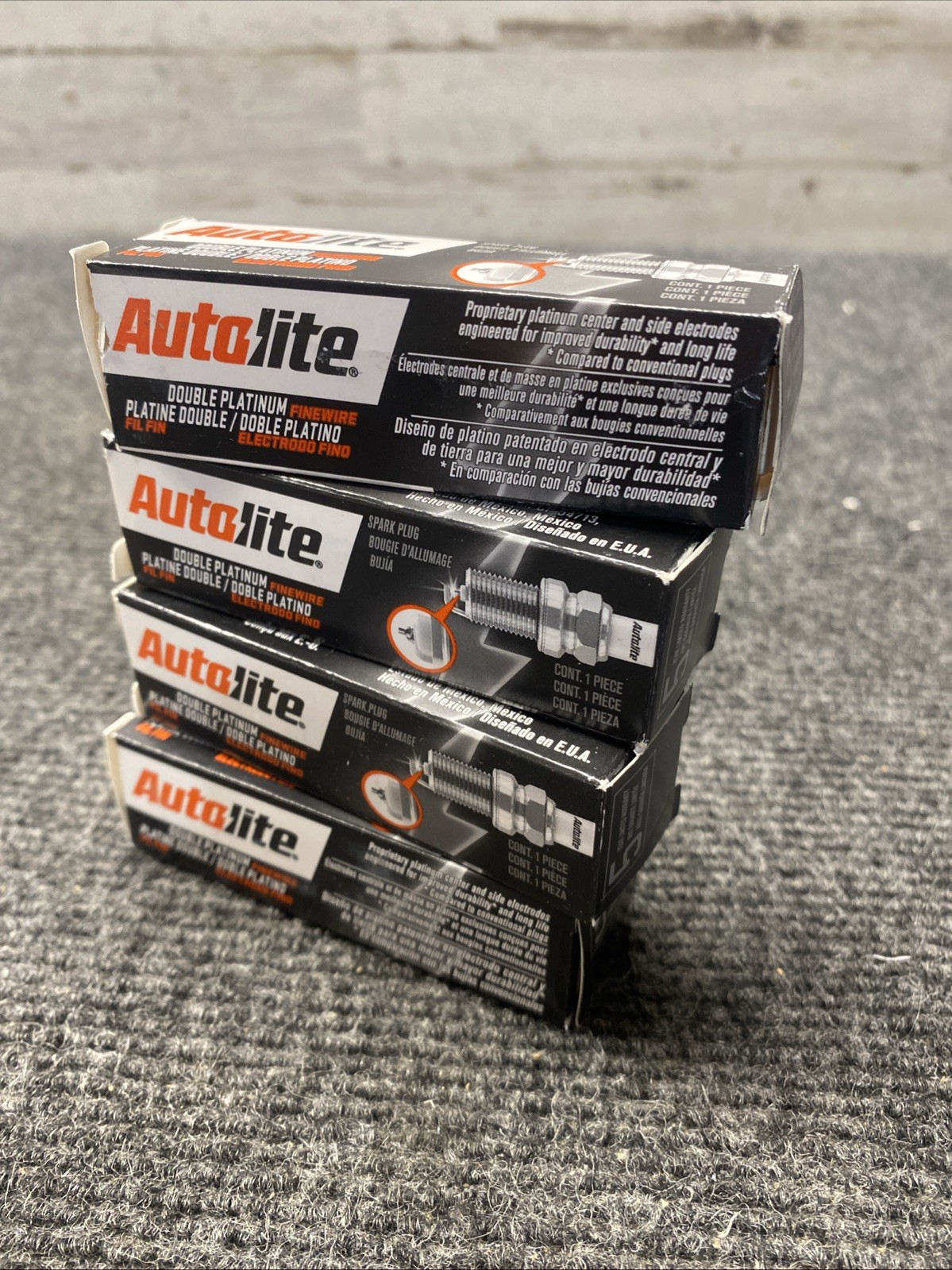 4 pc Autolite APP5684 Double Platinum Spark Plugs for Ignition Secondary aa