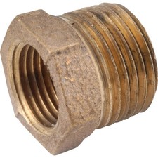 Anderson Metals 1 In. MPT x 1/2 In. FPT Red Brass Hex Reducing Bushing Anderson