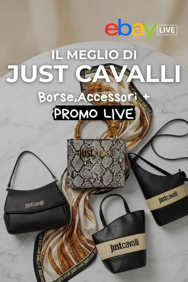 🔥JUST CAVALLI: Borse & Accessori iconici IN PROMO Live✨🔥😎