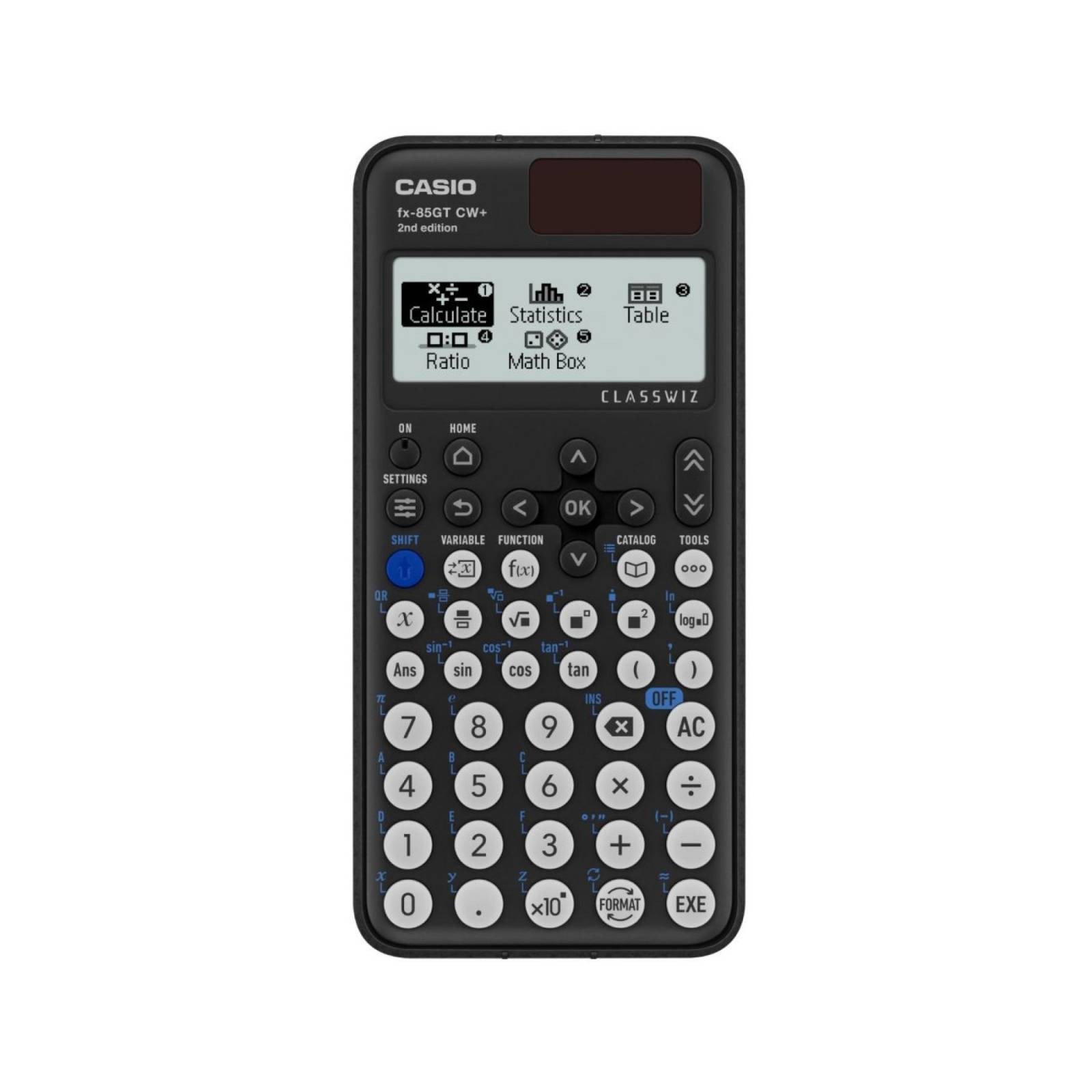 Casio Dual-powered Scientific Calculator Key Stage 3 & 4+ Black (FX-85GTCW+)