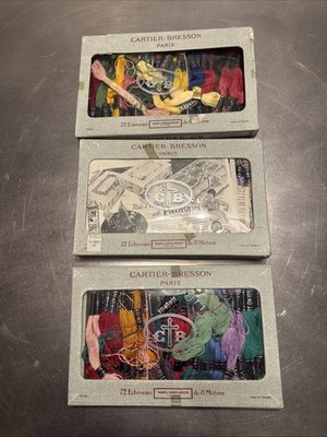 3 Boxes Cartier Bresson Embroidery Floss 72 Skeins Each Echeveaux New