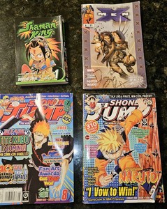 Mag. lot Shonen Jump v4 & v6,  w/ Shaman King Volume 1 & Ultimate X-Men Issue 11