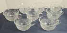 Anchor Hocking Coffee/Tea/Punch Cup Clear Depression Glass Floral Vintage