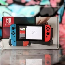 Nintendo Switch Console HAC-001 (Original Model) Neon Red & Blue Joy-Cons – Used