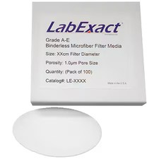 Labexact 12K878 Filter Membrane, Pore 1.0Um, 4.7Cm, Pk100