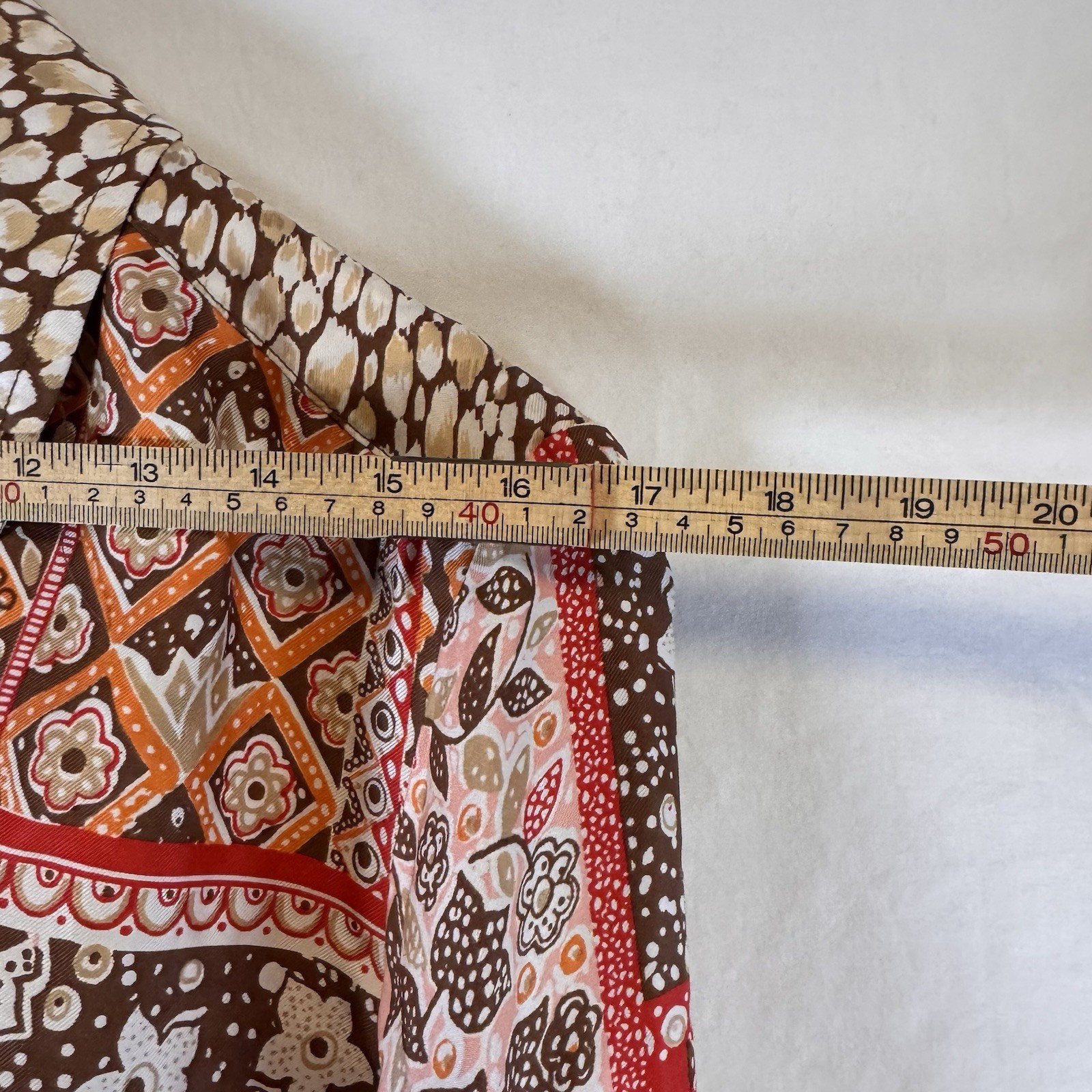 J McLaughlin Darcey Silk Blend Patchwork Button U… - image 5