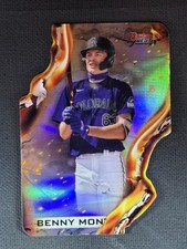 2021 Bowman's Best #HW-9 Benny Montgomery Heatwave Die Cut Colorado Rockies