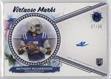 2023 Motif Virtuoso Marks Ultramarine Blue /20 Anthony Richardson Rookie Auto RC