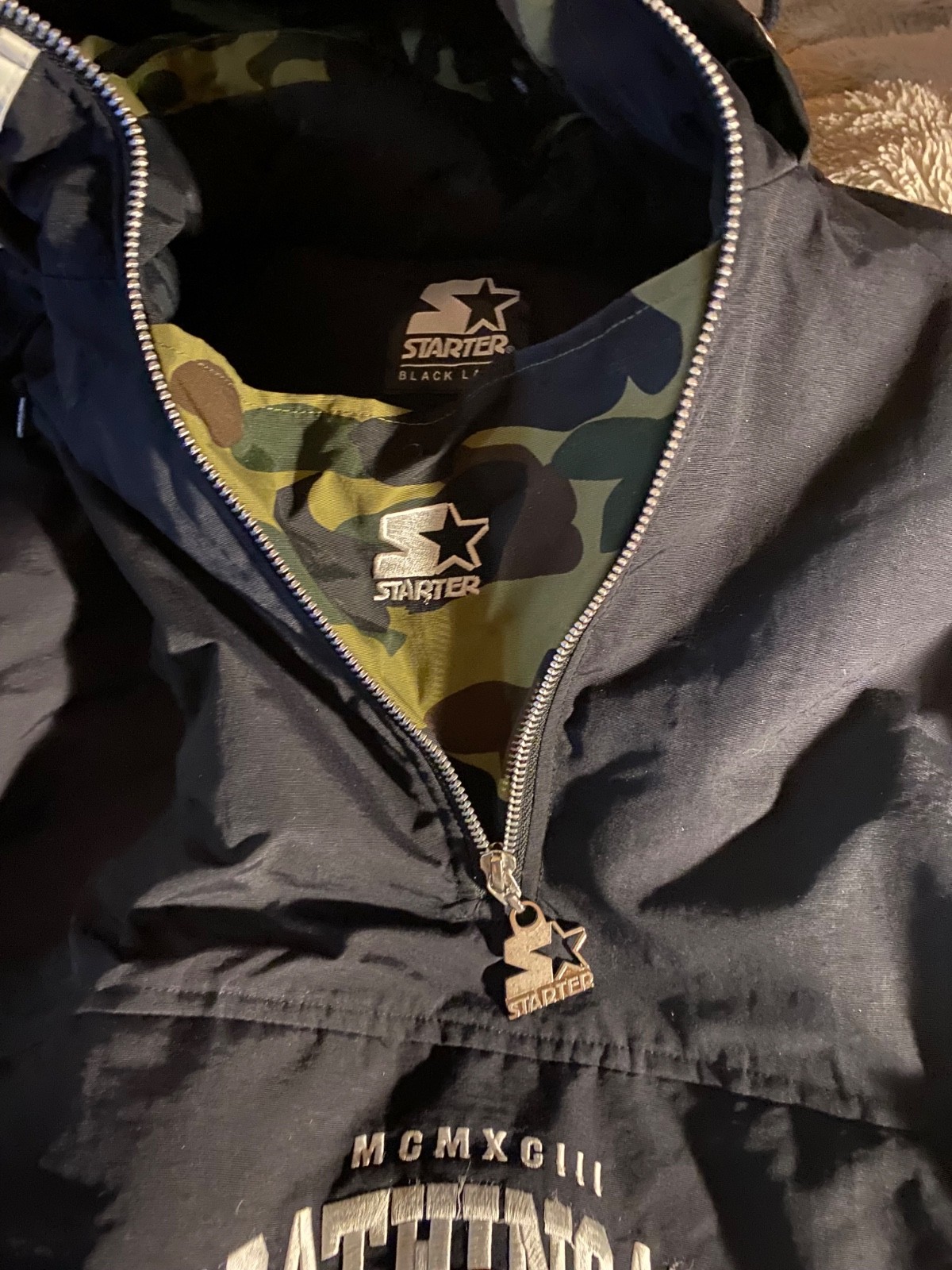 bape x starter collab.. authentic pull over jacke… - image 5