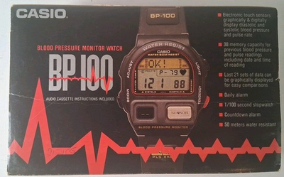 #ad #ad Casio BP 100 Blood Pressure Monitor Watch Box Vintage Instructions amp; Box Only $119.95