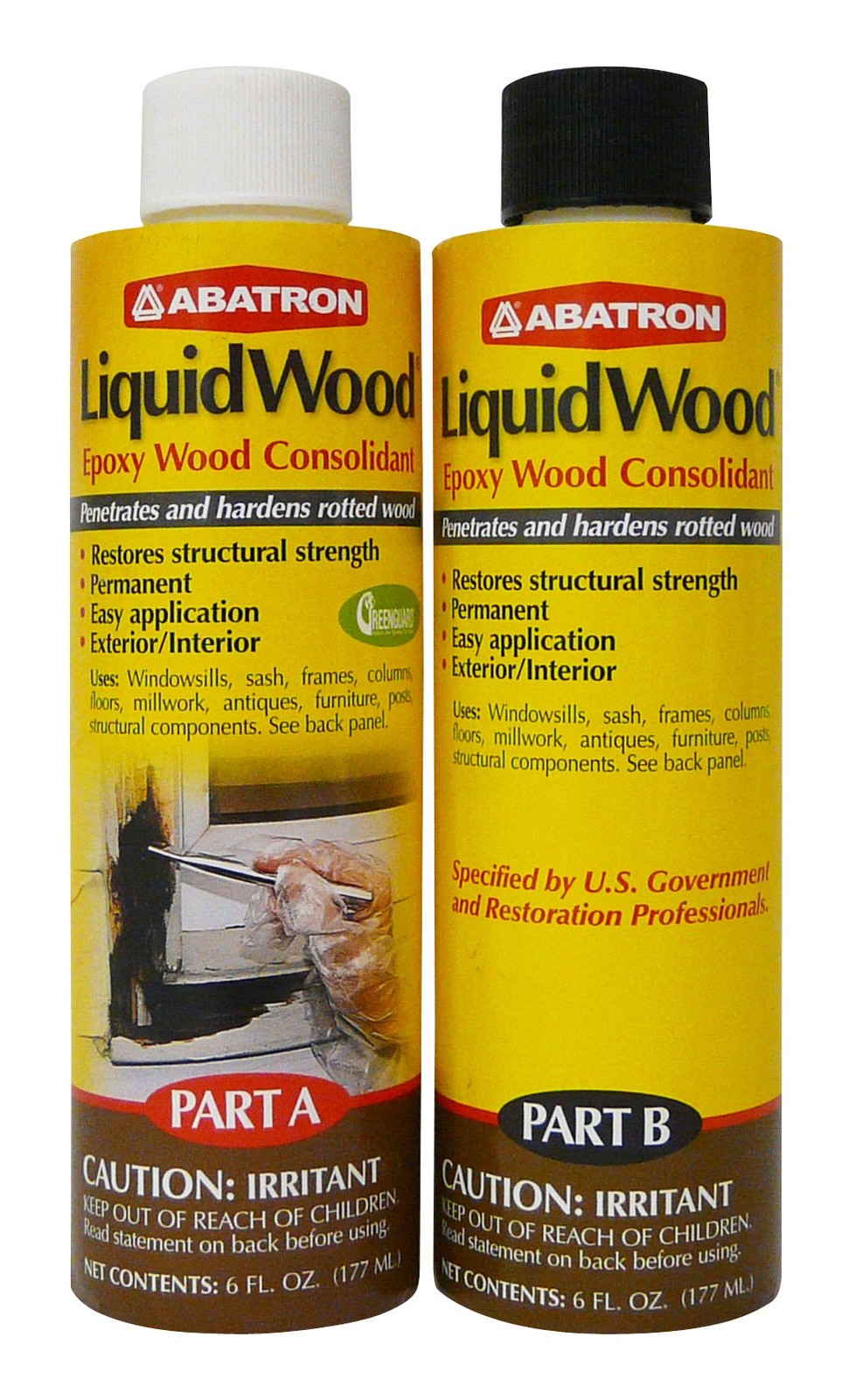 LiquidWood Epoxy Wood Consolidant Amber 14.9 oz Repair Woodworking Epoxy-image