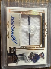 2022 Leaf Trinity #PA-JC1 Jackson Chourio Patch Auto ROOKIE /7 JERSEY BUTTON RPA