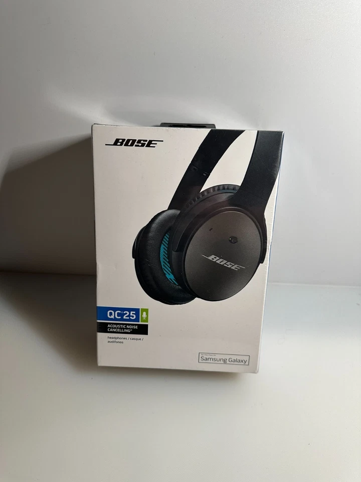 NEW BOSE QC25 ACOUSTIC NOICE CANCELLING HEADPHONES SAMSUNG GALAXY-BLACK - Image 2 of 4
