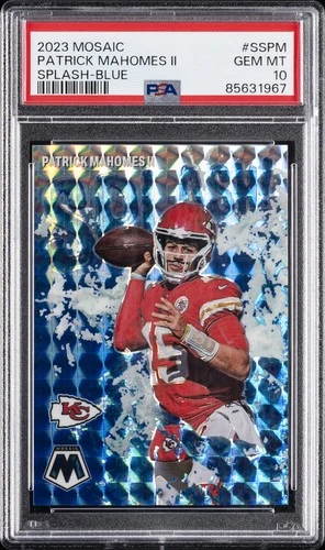 2023 PANINI MOSAIC SPLASH BLUE #SSPM PATRICK MAHOMES II 51/99 PSA 10