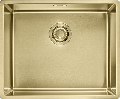 FRANKE Spüle MYTHOS MASTERPIECE BXM 210/110-50 GOLD mit Druckknopfventil / Ed...