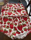 L WORLD STRAWBERRY SHORTCAKE SUGAR RED FESTIVAL THRILLZ CAMI TOP BOXER SHORTS — photo 5