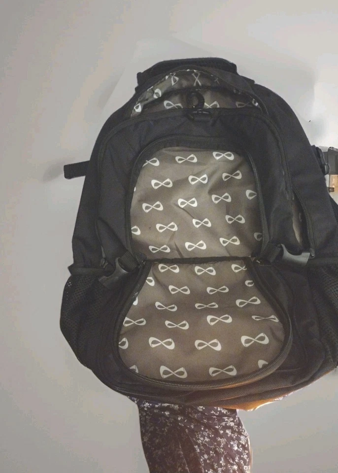 Черный рюкзак Infiniti 3 отсека регулируемые ремни с лабораторным верхом для хранения - Изображение 4 из 4