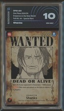 Shanks OP09-004 - One Piece Emperors in the New World - AiGrade 10