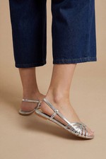 Dorothy Perkins Silver Sandals Womens Daywear Sandals