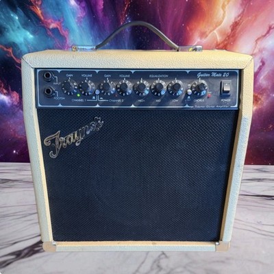 Traynor Guitar Mate 20 Guitar Amplifier Tested Working Rare White Variant Nice!