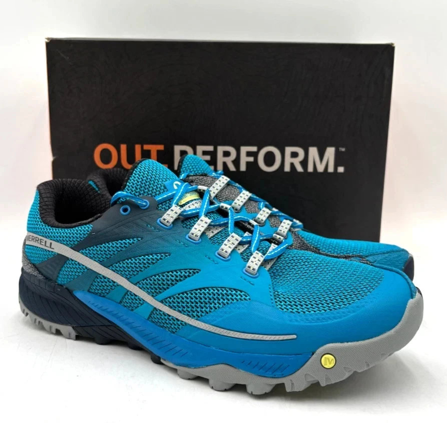 NEW MEN'S MERRELL ALL OUT CHARGE RACER || Trail Running || 11M || Blue || $120
