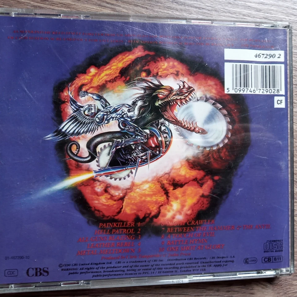 Judas Priest - Painkiller CD 1990 - Bild 2 von 2