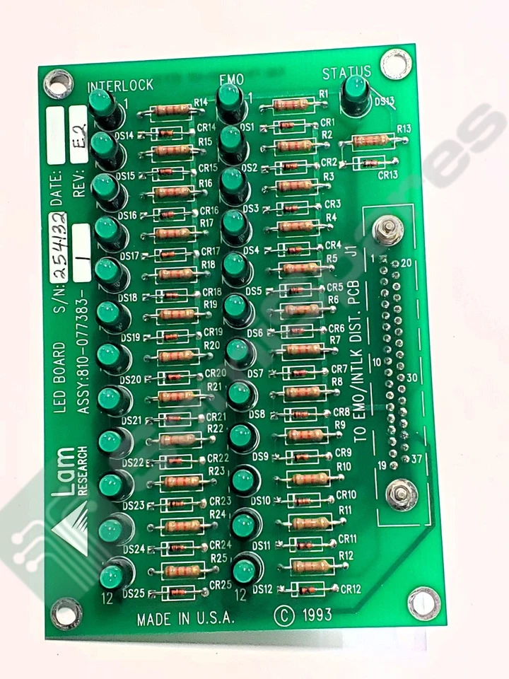 LAM 810-077383-001 LED PCB BOARD INTERLOCK DISTRIBUTION - Image 4 of 4