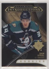 2018 Upper Deck Ultimate Collection Introductions Onyx Black 16/25 Sam Steel 3h1