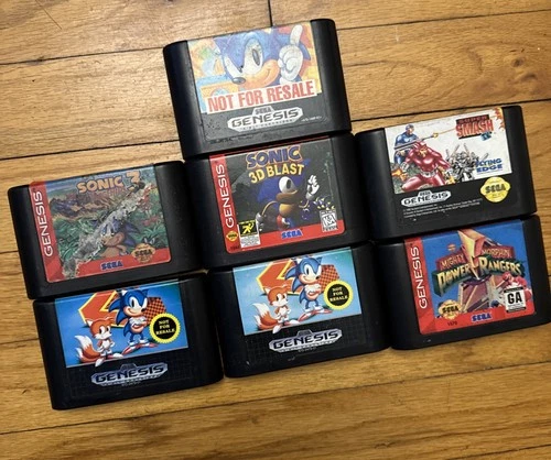 Sega Genesis Lot Of 7 Cartridges