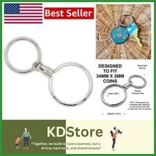 Secure AA Coin Holder Keychain   Durable  Easy to Use