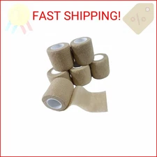 Transun Moo 6 Pack 2" x 5 Yards Self Adhesive Bandage Wrap Breathable Cohesive V