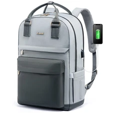 LOVEVOOK Laptop Backpack for Women Men, 17.3 Inch Laptop Bag with USB Port Fa...