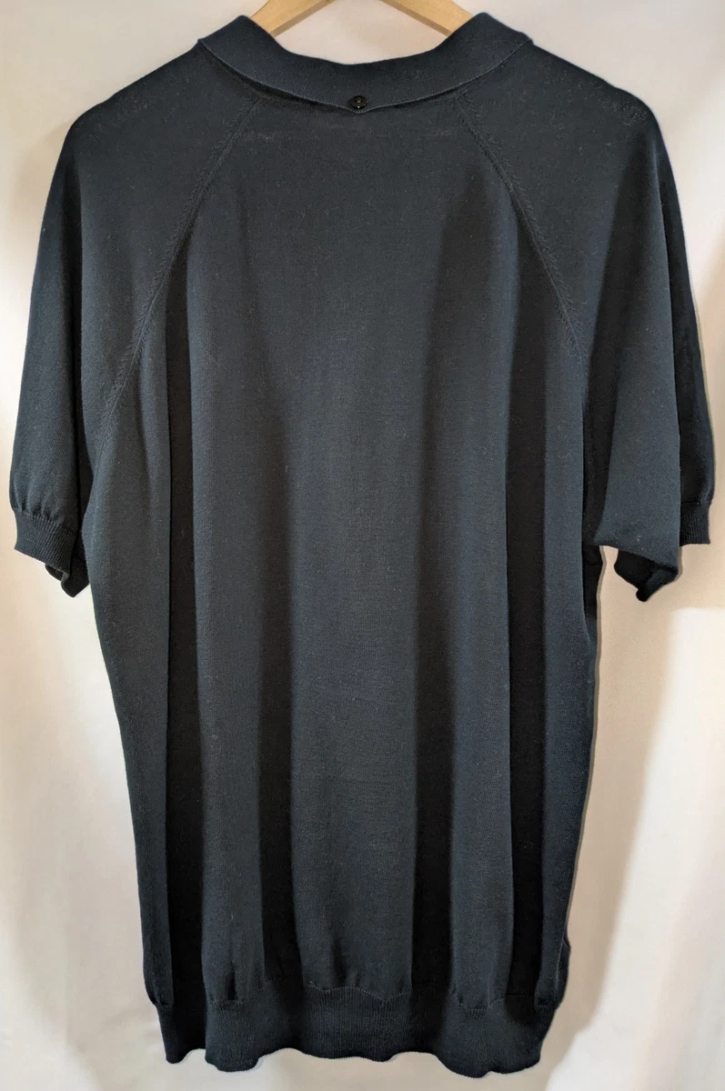 Fred Perry Reissues Polo De Punto Negro Made In Italy XL K7303
